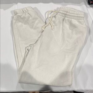 Zara Off-White Joggers. Size Small.